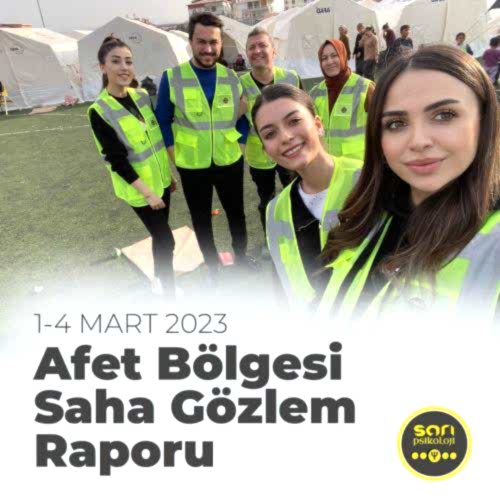 Afet Bölgesi Saha Gözlem Raporu